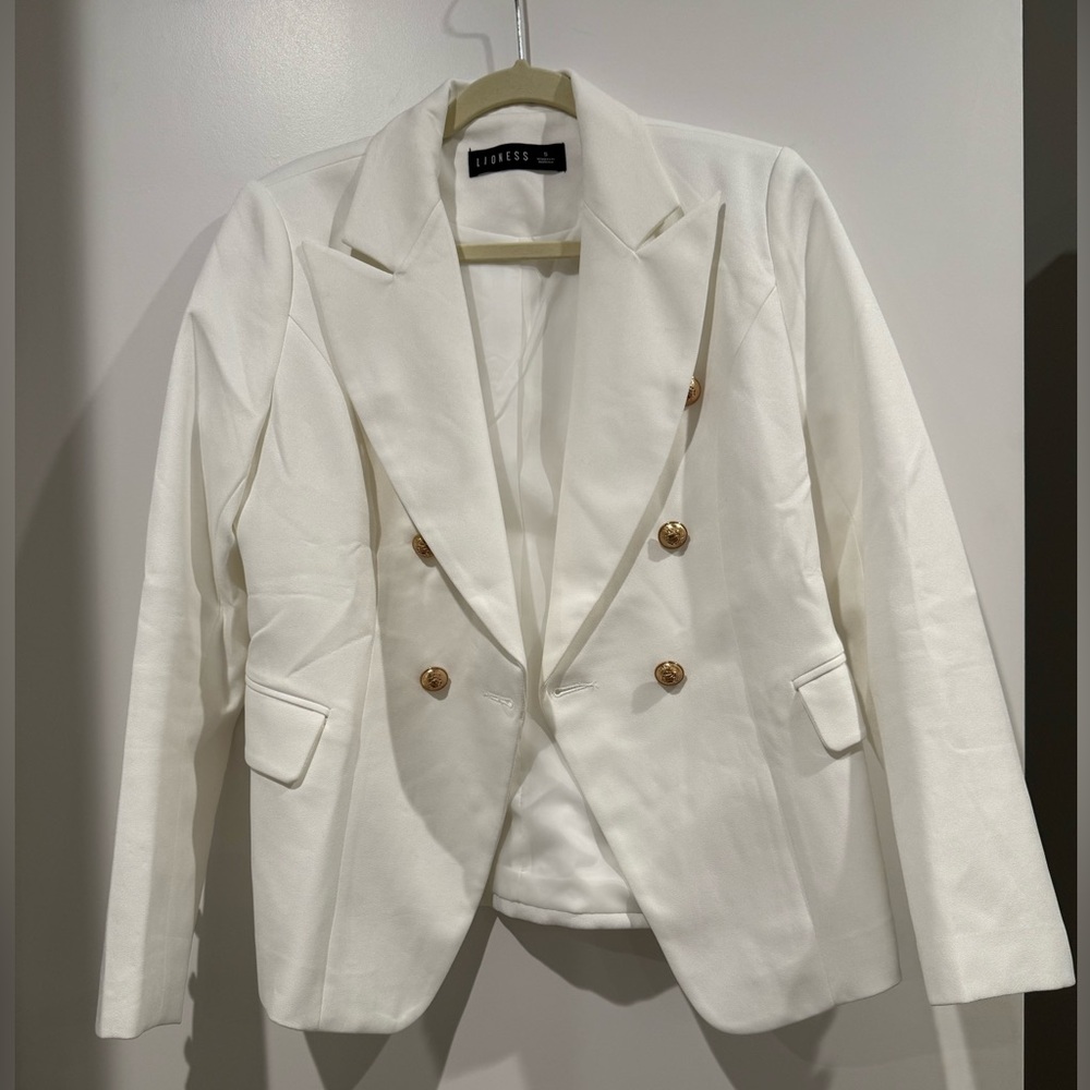 Lioness Palmer Blazer, white, size S